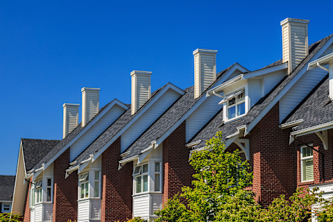 Chimneys in Canadian houses